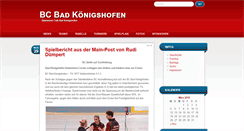 Desktop Screenshot of bc-badkoenigshofen.de