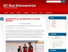 Tablet Screenshot of bc-badkoenigshofen.de